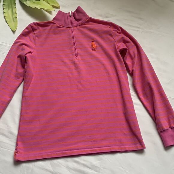 𝅺🌟RALPH Lauren Tailored Golf Fit Stripped Top🌟 - Picture 3 of 13